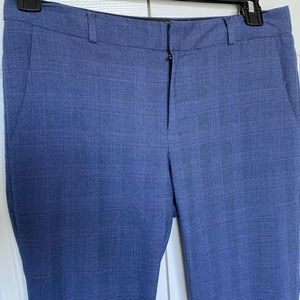 Banana Republic Ryan Pants Size 4 Blue Plaid